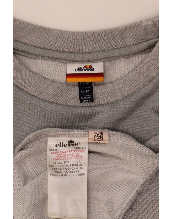 Ανδρικό γραφικό φούτερ Ellesse Jumper Medium Grey Colourblock Polyester