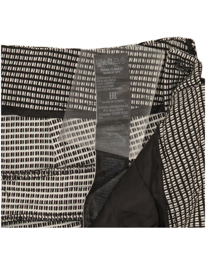 Marks & Spencer Γυναικείο παντελόνι Chino UK 12 Medium W32 L29 Black Check