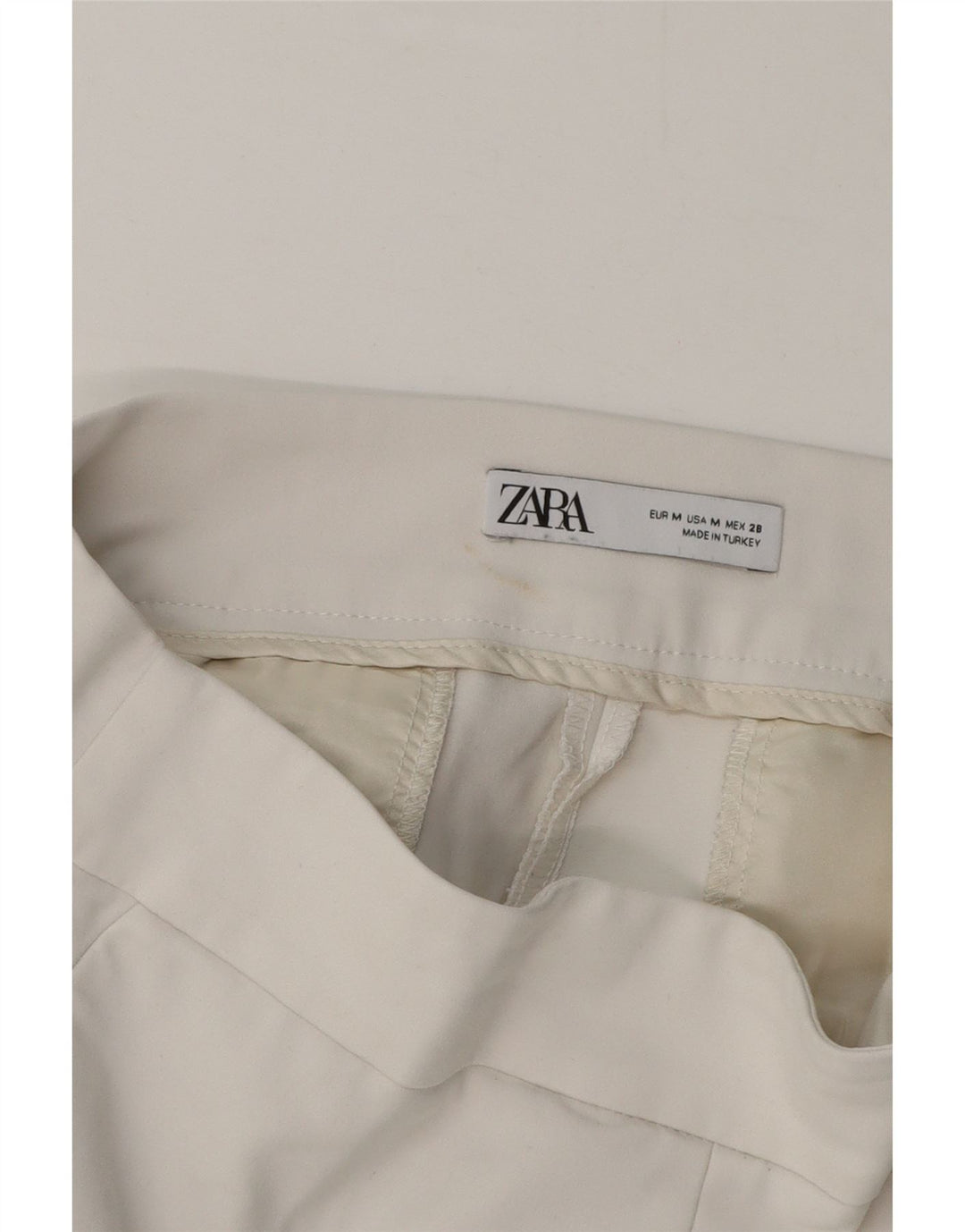 Zara Γυναικείο Σορτς Chino Μεσαίο W28 Λευκό