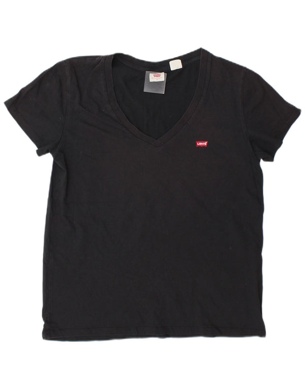 Γυναικείο T-Shirt Levi's Top UK 14 μεσαίου γκρι βαμβακερό