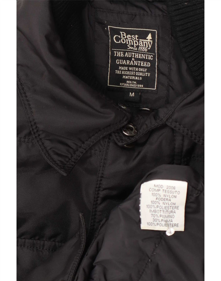 Best Company Ανδρικό μπουφάν με επένδυση UK 38 Medium Black Nylon