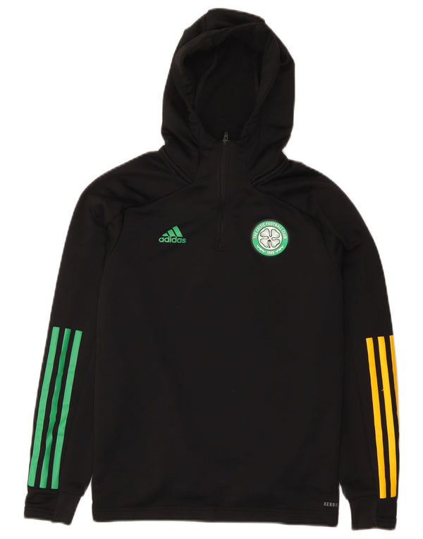 Adidas Boys The Celtic Football Club Hoodie Jumper 11-12 Years Black