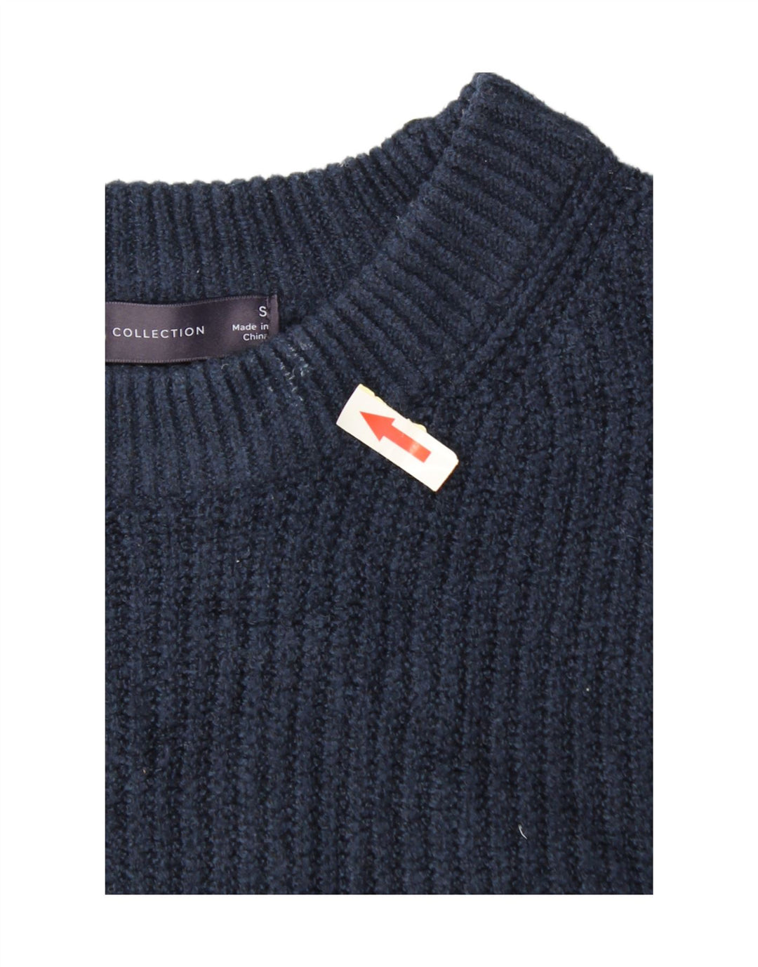 Marks & Spencer Womens Crop Oversized Vest Tank Top 10 Small Navy Blue
