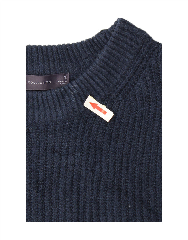 Marks & Spencer Womens Crop Oversized Vest Tank Top 10 Small Navy Blue