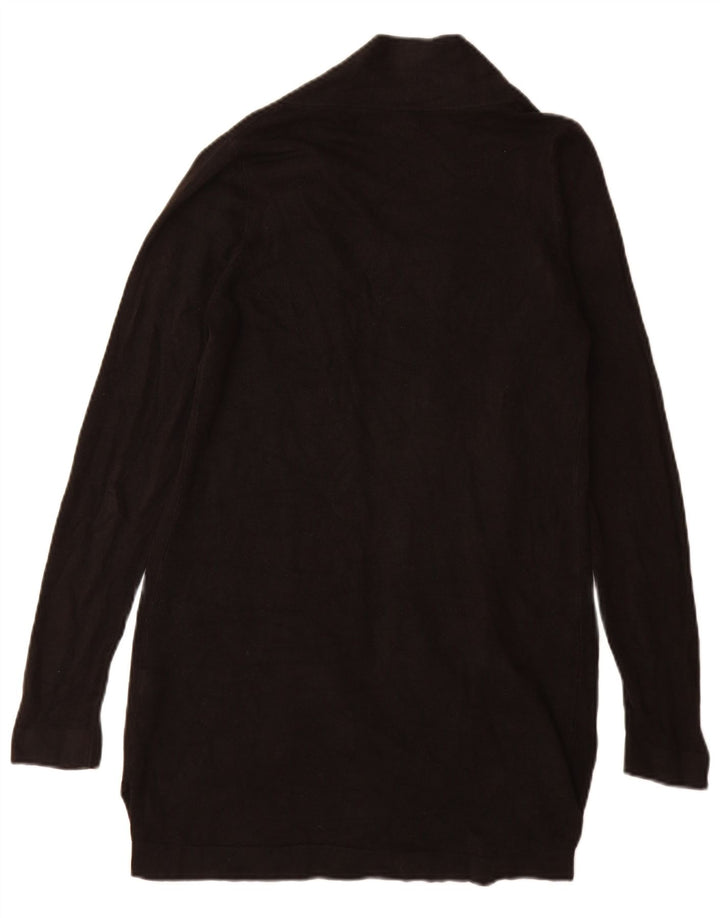 Marks & Spencer Γυναικείο Longline ανοιχτό πουλόβερ ζακέτα UK 8 Small Black