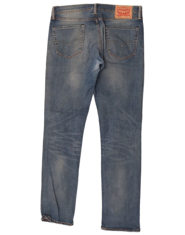 Levi's Mens 511 Slim Jeans W34 L34 Blue Cotton