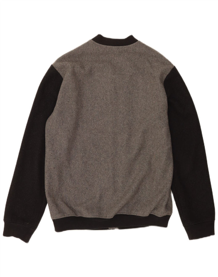 Ανδρικό μπουφάν Gianni Lupo Bomber UK 40 Large Grey Colourblock Wool