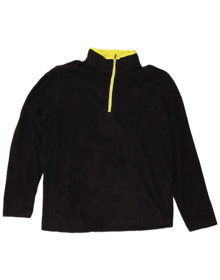 Ανδρικό φερμουάρ FILA Fleece Jumper XL Μαύρο Πολυεστέρας