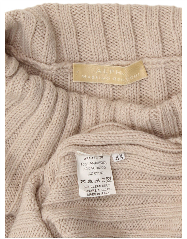 Massimo Rebecchi Γυναικείο Alpha Roll Neck Jumper πουλόβερ IT 44 Medium Beige