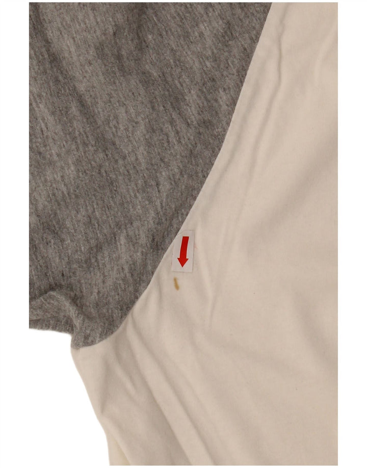 Ανδρικό T-Shirt LOTTO Top UK 46/46 3XL Λευκό βαμβακερό μπλοκ