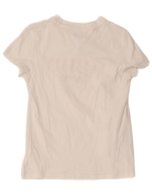 Γυναικείο γραφικό μπλουζάκι Tommy Hilfiger Top UK 6 XS Λευκό