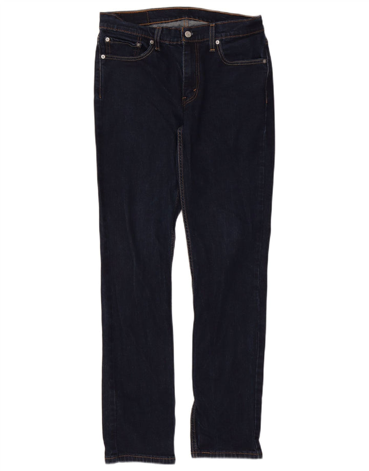 Levi's Mens 511 Slim Jeans W33 L34 Navy Blue Cotton