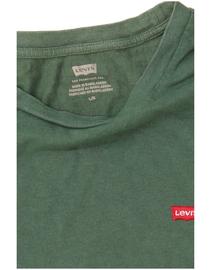 Γυναικείο T-Shirt Levi's Top UK 16 Large Green