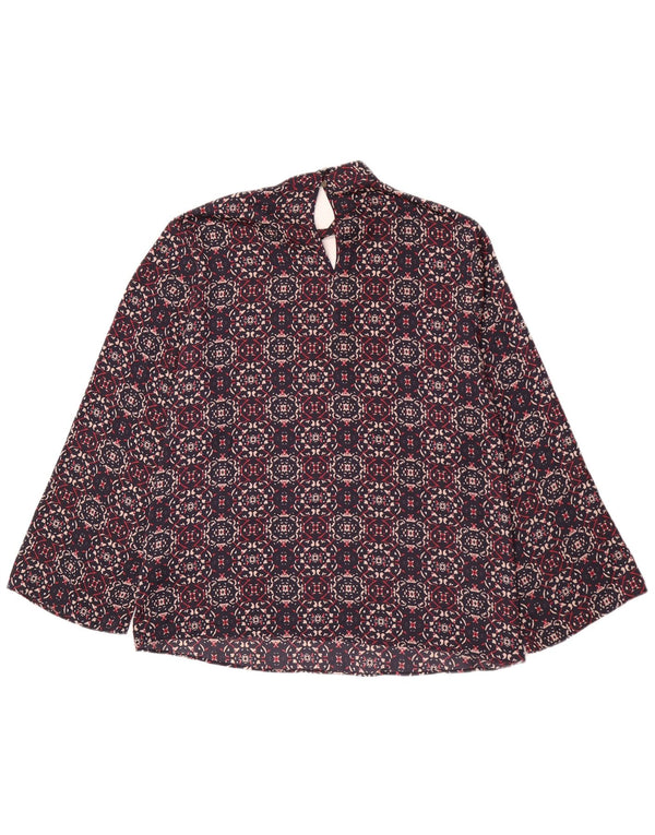 Marks & Spencer Γυναικεία μπλούζα με Abstract Pattern Top UK 22 3XL Navy Blue