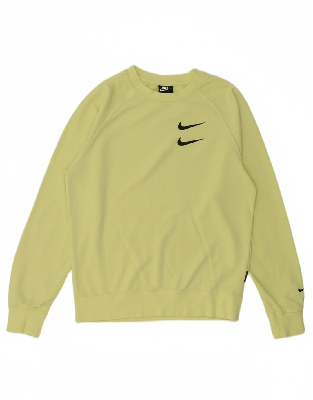 Ανδρικό γραφικό φούτερ Nike, μικρό κίτρινο βαμβακερό