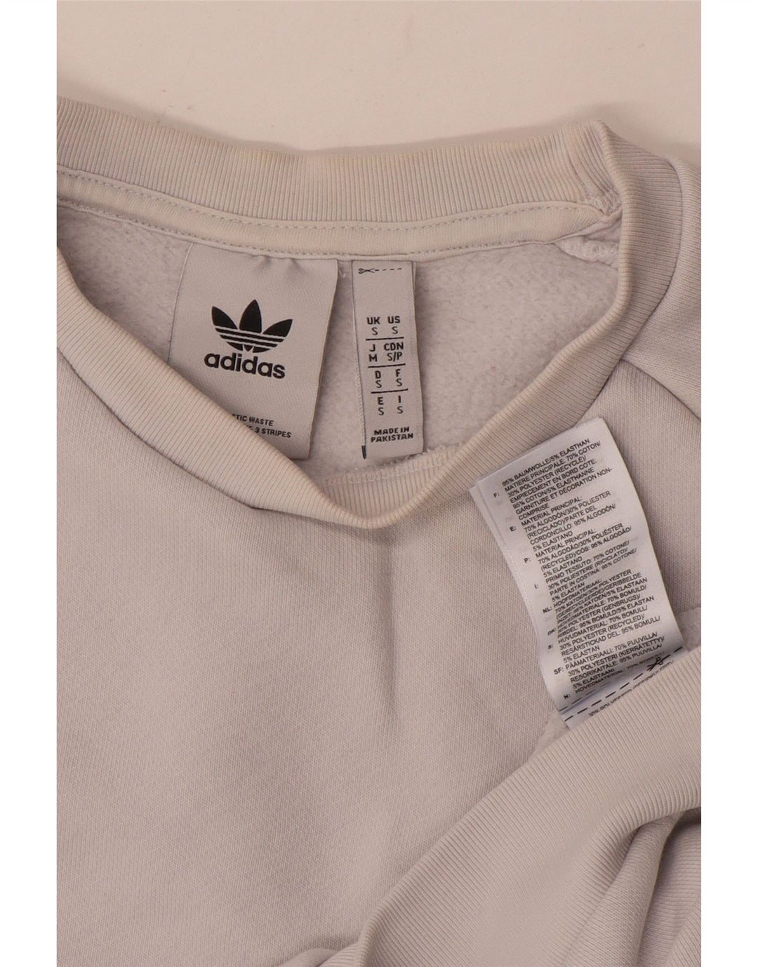 Ανδρικό φούτερ ADIDAS Jumper Μικρό λευκό βαμβακερό