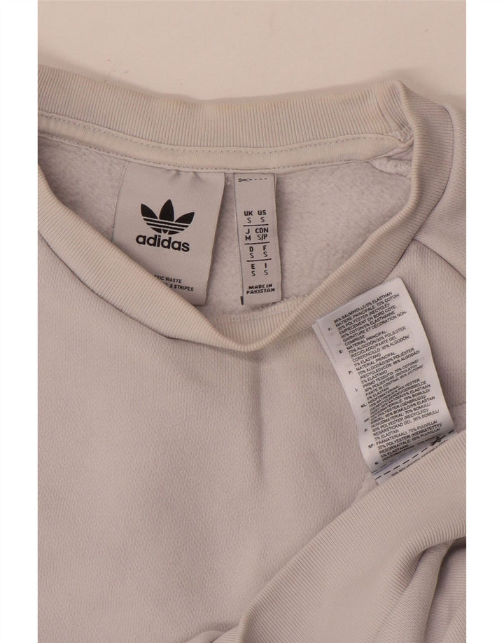 Ανδρικό φούτερ ADIDAS Jumper Μικρό λευκό βαμβακερό
