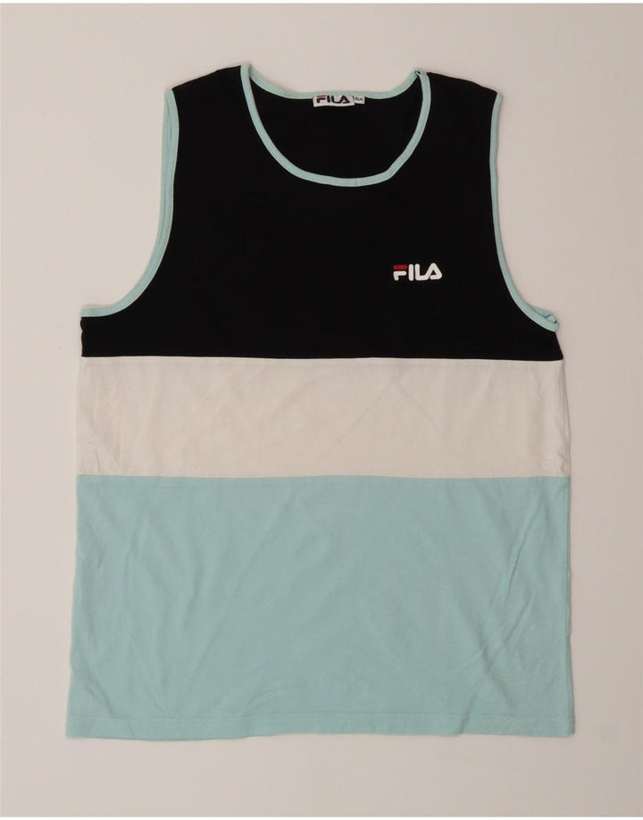 Fila Boys Vest Top 15-16 Years Πολύχρωμο Colourblock