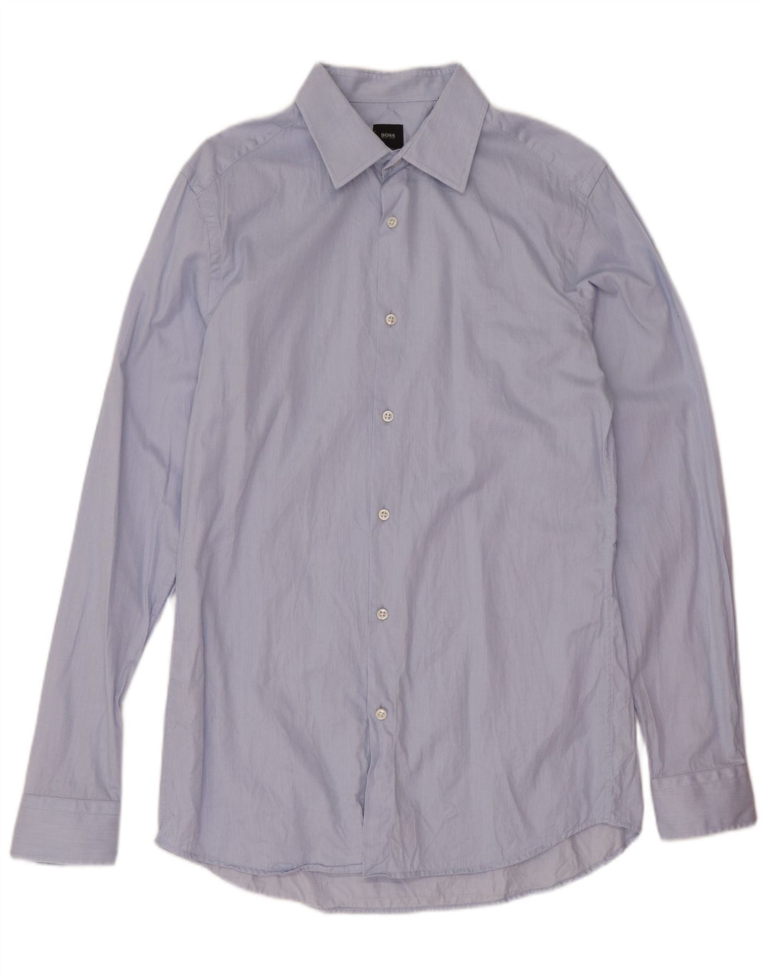 Ανδρικό πουκάμισο Hugo Boss Slim Fit Μέγεθος 38 15 Μεσαίο Μπλε Βαμβακερό