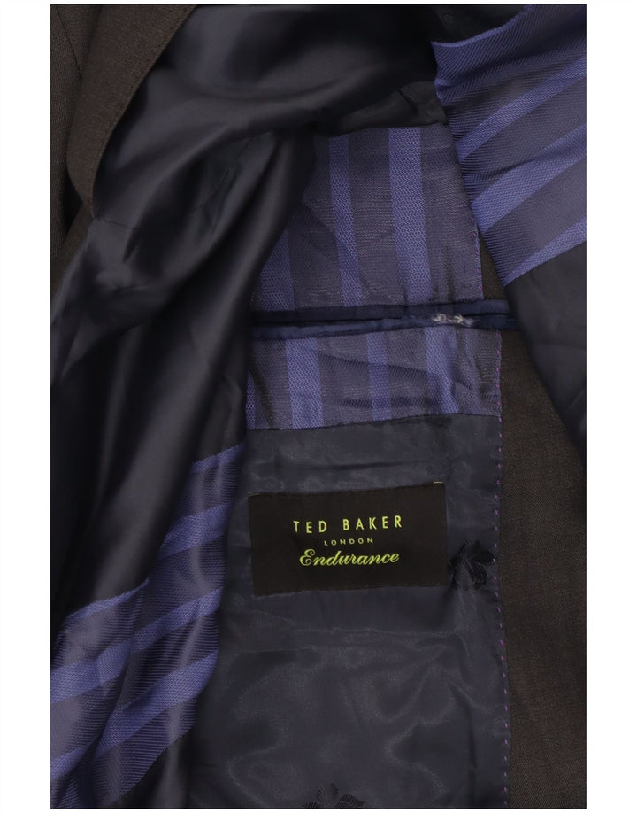 Ted Baker Ανδρικό σακάκι με 2 κουμπιά UK 38 Medium Grey Wool