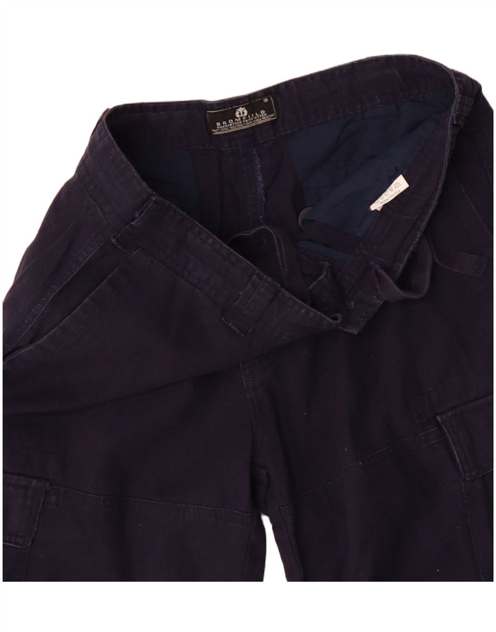 Ανδρικό σορτς Cargo Bromfield W32 Medium Navy Blue Λινά