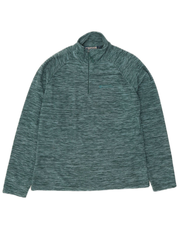 Mountain Warehouse Γυναικείο φερμουάρ Fleece Jumper UK 12 Medium Green Flecked