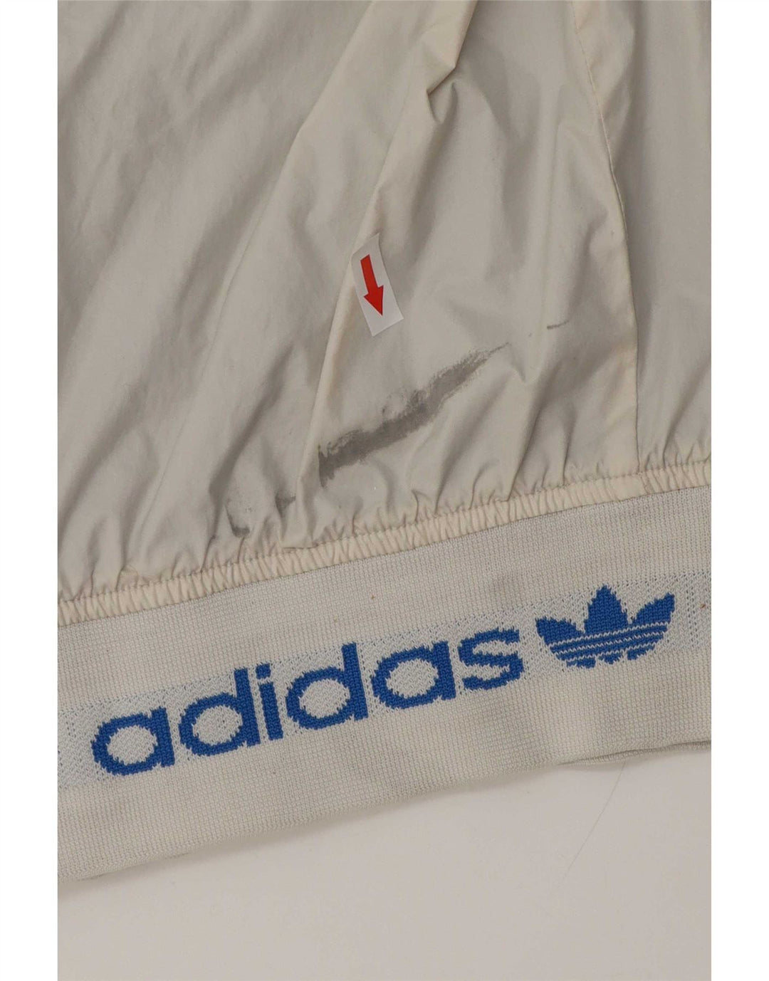 Ανδρικό αναστρέψιμο μπουφάν με κουκούλα Adidas 38 μεσαίο λευκό χρώμα