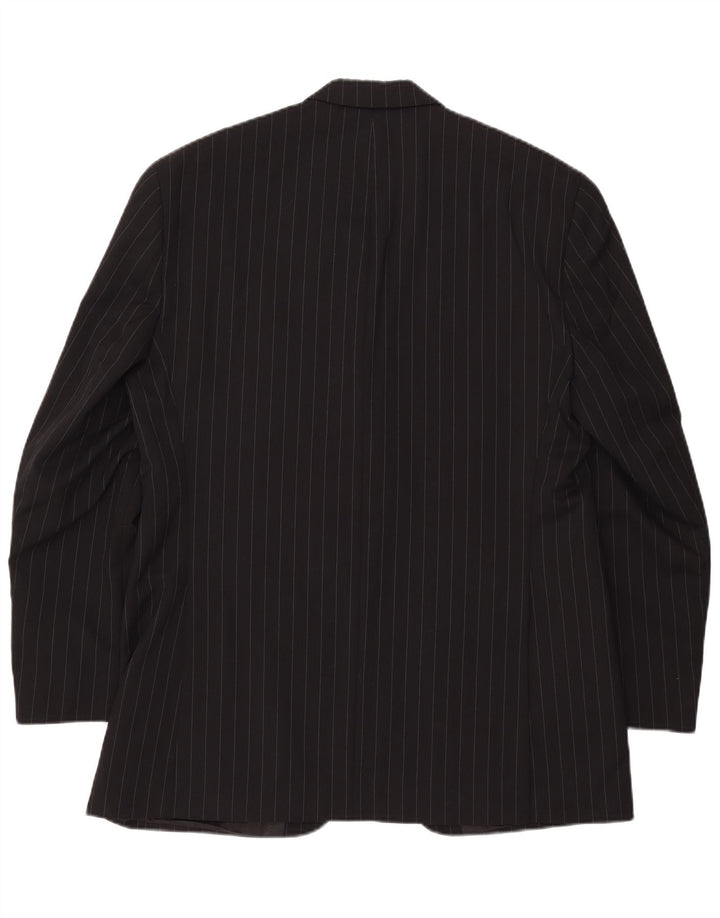CHAPS Ανδρικό σακάκι σακάκι με 3 κουμπιά UK 42 XL μάλλινο μαύρο ρίγες