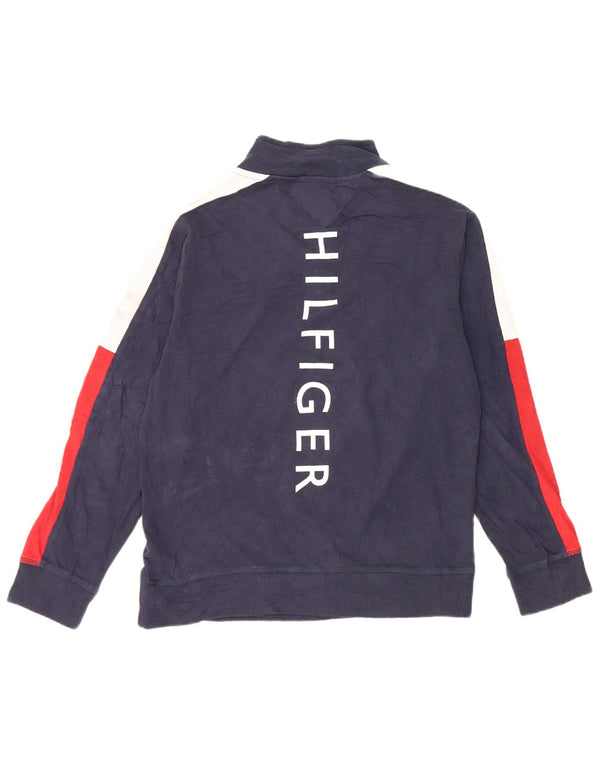 Tommy Hilfiger Boys Φούτερ Jumper 15-16 ετών Large Navy Blue