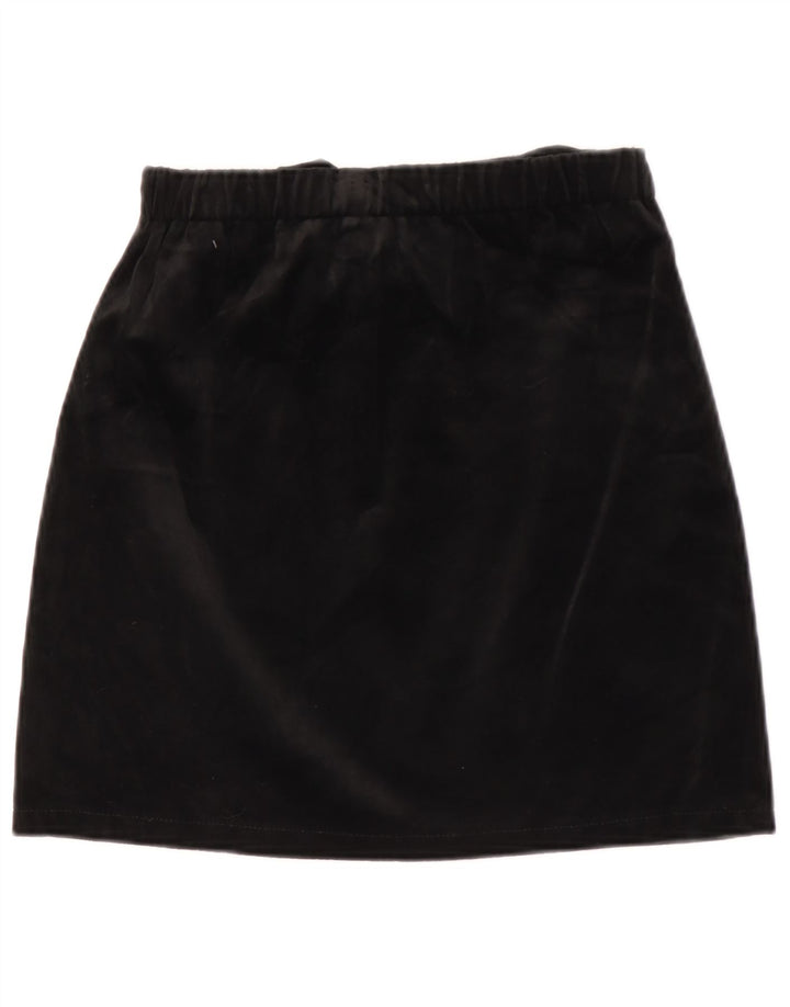 Vintage Γυναικεία Velvet Mini Φούστα W26 Small Black