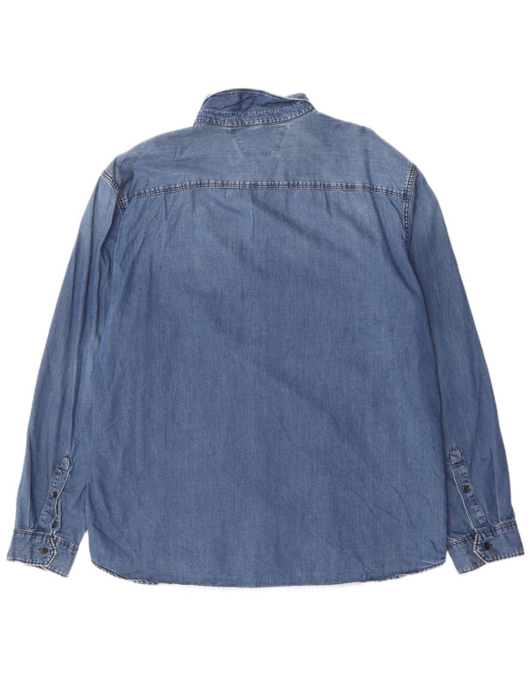 Ανδρικό τζιν πουκάμισο CALVIN KLEIN JEANS XL Μπλε βαμβακερό