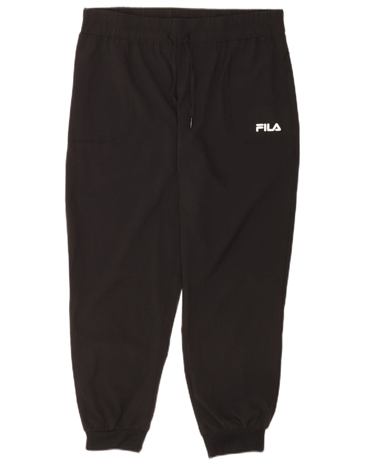 Fila Γυναικεία αθλητική φόρμα Παντελόνι Joggers UK 12 Medium Black Polyester