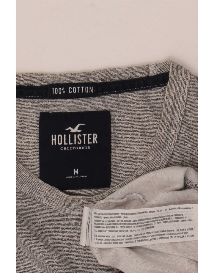 Ανδρικό γραφικό μπλουζάκι Hollister Top Μεσαίο γκρι βαμβακερό