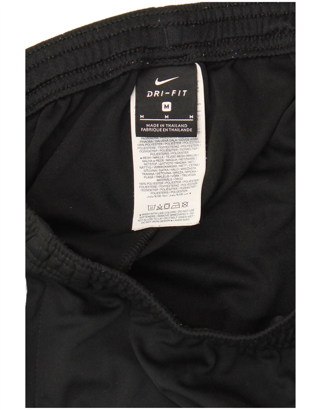 Ανδρικές φόρμες NIKE Dri Fit Παντελόνια μεσαίου μαύρου χρώματος πολυεστέρας