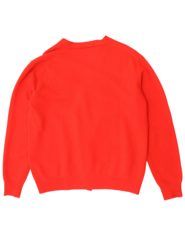 Vintage Γυναικεία Ζακέτα πουλόβερ IT 54 3XL Κόκκινο