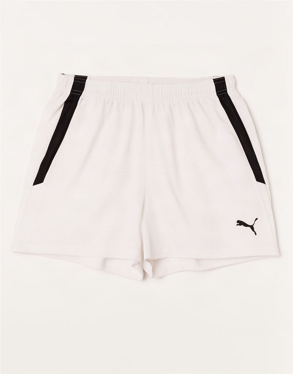 Puma Mens Sport Shorts Medium White Colourblock Polyester