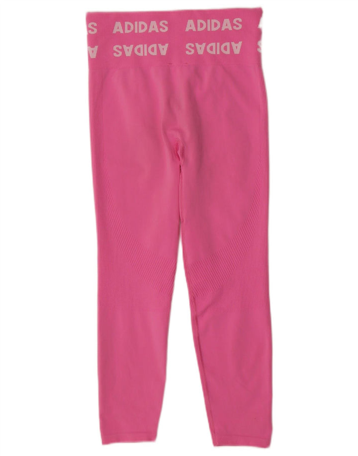 Γυναικεία γραφικά κολάν ADIDAS UK 12/14 Medium Pink Polyester