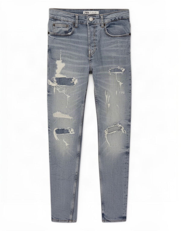Zara Ανδρικά στενά τζιν EU 40 Medium W31 L29 Μπλε βαμβακερό