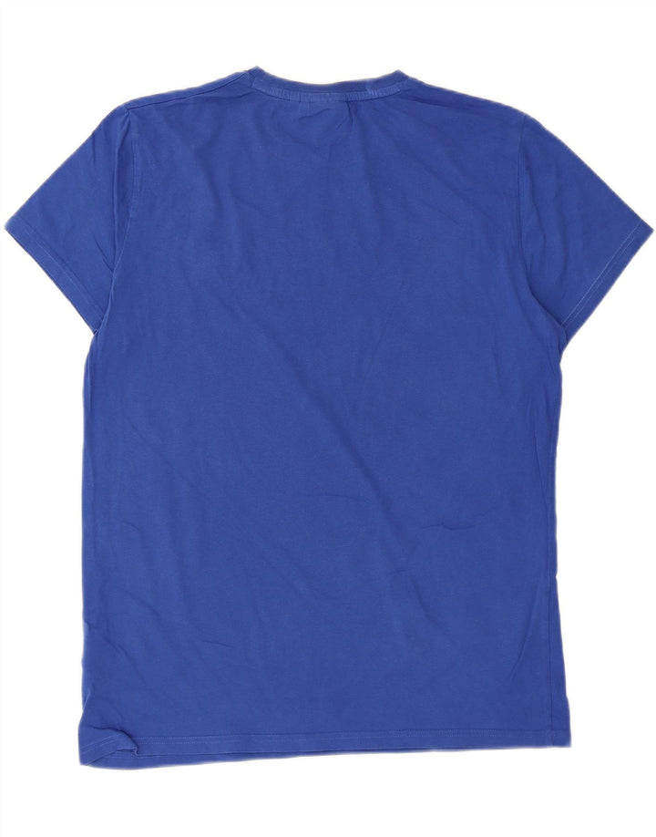 Ανδρικό μπλουζάκι Superdry Μπλουζάκι μεγάλο μπλε βαμβακερό