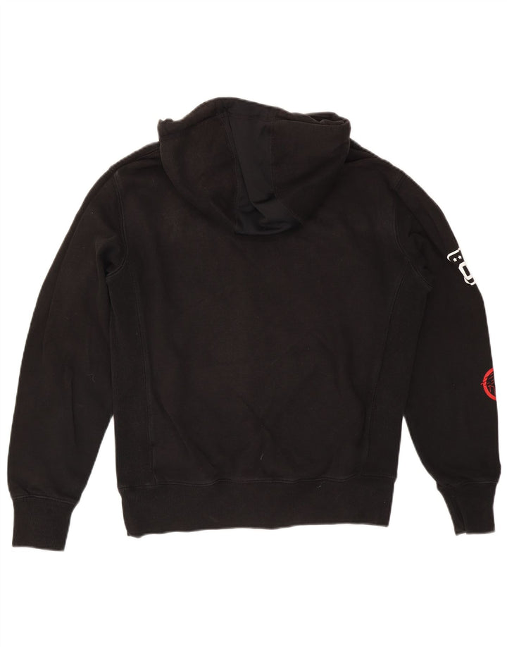 Ανδρικό γραφικό κουκούλα Superdry, μαύρο μαύρο