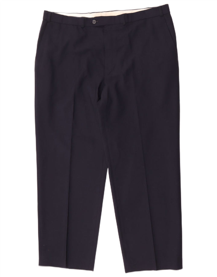 Ανδρικό κωνικό παντελόνι Marks & Spencer W40 L29 Navy Blue Polyester