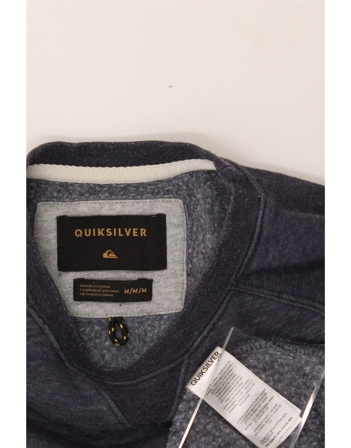 QUIKSILVER Mens Sweatshirt Jumper Medium Navy Blue Cotton Vintage Quiksilver and Second-Hand Quiksilver from Messina Hembry 