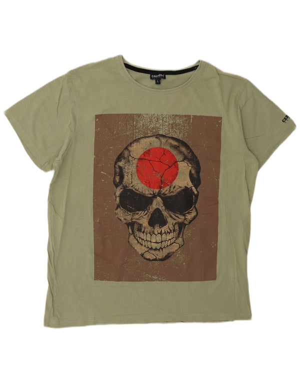 Ανδρικό γραφικό T-Shirt Carrera Top μεγάλο πράσινο βαμβακερό