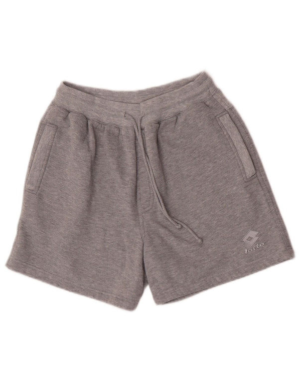 Γυναικεία γραφικά αθλητικά σορτς Lotto Small Grey Polyester Sports