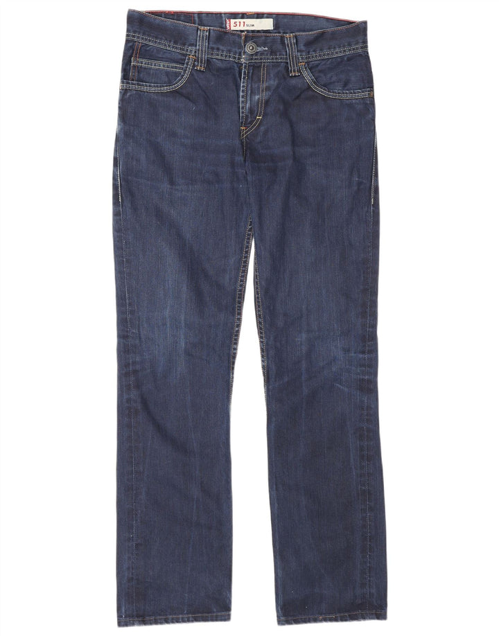 Levi's Mens 511 Slim Jeans W33 L34 Blue Cotton