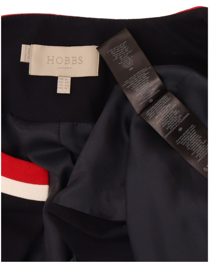Hobbs γυναικείο σακάκι μπλέιζερ με μανίκια 3/4 UK 16 Large Navy Blue