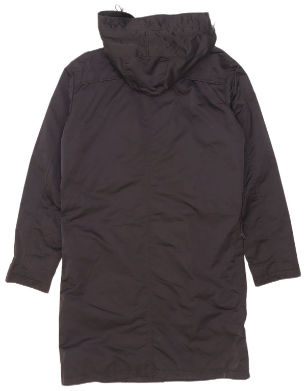 Zara Ανδρικό παλτό με κουκούλα με επένδυση UK 38 Medium Navy Blue Polyester