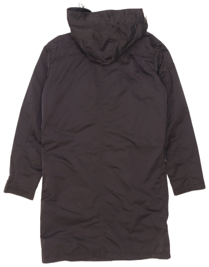 Zara Ανδρικό παλτό με κουκούλα με επένδυση UK 38 Medium Navy Blue Polyester
