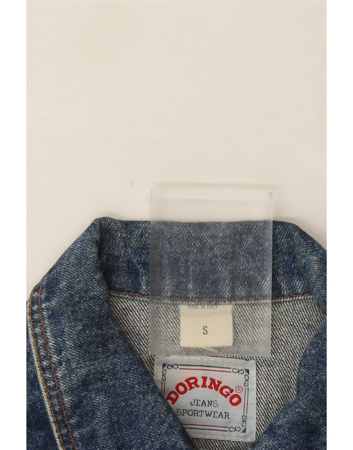 Doringo Γυναικείο Τζιν Μπουφάν UK 10 Small Blue Cotton