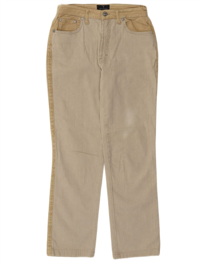 Γυναικεία ίσια τζιν Trussardi IT 44 Medium W28 L28 Beige Colourblock